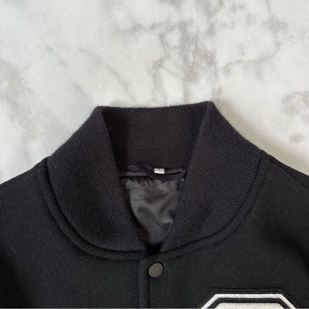 Opening Ceremony Black Varsity Jacket Unisex S - Picture 6 of 15